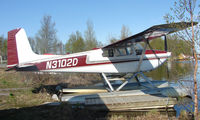 N3102D @ LHD - 1955 Cessna 180 at Lake Hood - by Terry Fletcher