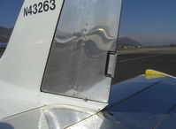 N43263 @ SZP - 2005 Healey GLASAIR GLASTAR, Lycoming O-320, fixed rudder tab, Note: neat gust lock on bottom of rudder - by Doug Robertson