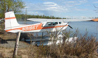 N9185T @ LHD - Cessna 180C at Lake Hood - by Terry Fletcher