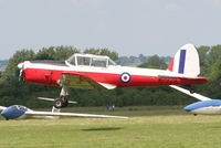 G-BXCV @ EGWN - de Havilland (Canada) DHC-1 Chipmunk - by Roger Syratt