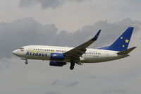 G-STRH @ EBBR - arrival of flight NB637 to rwy 25L