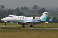 N442LF @ EGGW - Learjet 45 - by robert starling