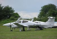 G-CEZG @ EGTB - Diamond DA42 at Booker - by Simon Palmer