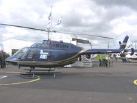 G-HMPH @ EGTB - Jet Ranger exhibited at Aero Expo - by Simon Palmer