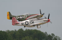 N251MX @ KOSH - Oshkosh 2006 - Betty Jean with Gunfighter - by Mark Silvestri