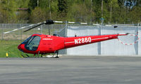 N286Q @ ANC - Enstrom F-28A on Anchorage South ramps - by Terry Fletcher