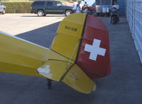 N40DM @ SZP - C.A.S.A. BU 1.131 Bucker Jungmann, Lycoming HO-360? 180 Hp (probably IO-360 as HO would be a helicopter engine), tail with Swiss livery - by Doug Robertson