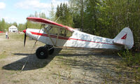 N2154A @ AK44 - 1952 Piper Pa-18-150 at the historic Talkeetna Village strip - by Terry Fletcher