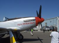 N51AB @ SZP - 1944 North American/Aero Classics P-51D MUSTANG 'Flying Dutchman', Rolls Royce V-1650-7 1,490 Hp MERLIN, Limited class, cowl art logo - by Doug Robertson