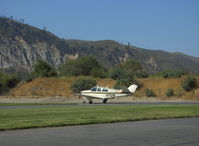 N7121N @ SZP - 1967 Beech V35A BONANZA, Continental IO-520-B 285 Hp, taxi to transient parking - by Doug Robertson