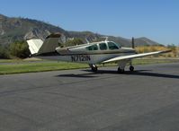 N7121N @ SZP - 1967 Beech V35A BONANZA, Continental IO-520-B 285 Hp, taxi to transient parking - by Doug Robertson