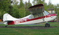 N1707E - 1946 Aeronca on display in Housing area in Fairbanks - by Terry Fletcher
