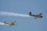 N57ZZ @ PSP - N57ZZ & N34KW in formation fly past at Palm Springs Air Museum - by Jeff Sexton