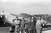 G-AJGO - Percival Proctor Southern Aircraft crew poss Gatwick - by Forester Lindsley