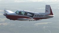 N1949Y - Mooney N1949Y in Flight - by Larry Snyder