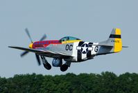 PH-PSI @ EHLW - Spectaculair display of this Dutch Mustang. - by Joop de Groot