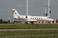 7T-VPS @ EBBR - parked on General Aviation apron (Abelag)