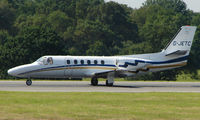 G-JETC @ EGGW - Cessna 550 departs from Luton in June 2008 - by Terry Fletcher