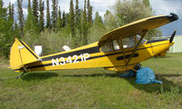 N3421P @ AK28 - 1958 Piper PA-18-150 at Chena Marina , Fairbanks - by Terry Fletcher