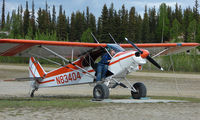 N83404 @ AK28 - Piper Pa-18-150 at Chena Marina , Fairbanks - by Terry Fletcher
