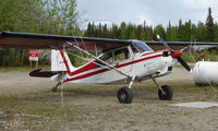 N7695S @ AK28 - Bellanca 8GCBC at Chenna Marina , Fairbanks - by Terry Fletcher