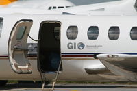 S5-BAX @ EBBR - parked on General Aviation apron (Abelag)