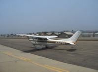 N3376E @ SZP - 1982 Cessna 182R SKYLANE, Continental O-470-U 230 Hp, post maintenance engine start - by Doug Robertson