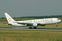 OE-LAT @ VIE - Touching down on Rwy 34 - by Bernd Karlik - VAP