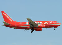 OY-MRU @ LEBL - On short final to RWY 25R. - by Jorge Molina