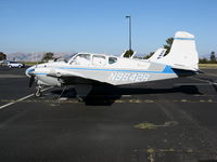 N9642R @ PAO - 1959 Beech B95 on transient ramp in late afternoon sun @ Palo Alto, CA - by Steve Nation