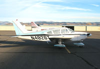N4826T @ CXP - 1972 Piper PA-28-180 in late winter afternoon sun @ Carson City, NV - by Steve Nation