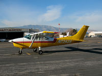 N7343S @ MEV - Very colorful 1976 Cessna 182P @ Minden, NV - by Steve Nation