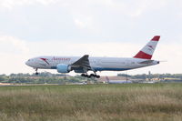 OE-LPD @ LOWW - Boeing 777 landing RW16 - by Amadeus