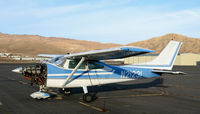 N21231 @ CXP - 1972 Cessna 182P minus cowling cover in late afternoon winter sun @ Carson City, NV - by Steve Nation