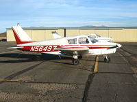 N56497 @ CXP - 1973 Piper PA-28-140 in late afternoon winter sun @ Carson City, NV - by Steve Nation