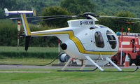 G-HKHM @ EGBW - Hughes 369D on a sunny Sunday afternoon at Wellesbourne - by Terry Fletcher
