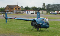 G-JOYD @ EGCF - Robinson R22 visiting Sandtoft - by Terry Fletcher