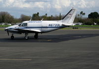 N6733L @ SAC - Ameriflight 1970 Piper PA-31-350 making 5-minute quick-stop @ Sacramento Exec, CA - by Steve Nation