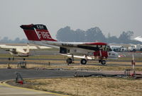 N414DF @ STS - CALFIRE North American OV-10A #140 with 'Sonoma' titles grounded by heavy smoke @ Santa Rosa, CA - by Steve Nation