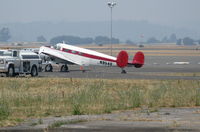 N9540 @ STS - Tail-draggers rule - 1952 Beech 3NM @ Santa Rosa, CA - by Steve Nation