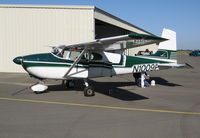 N1009P @ 2Q3 - Newly repainted straight-tail 1958 Cessna 182A @ Davis-Yolo County Airport, CA - by Steve Nation