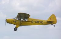 G-ARVO @ EGSP - Super Cub based at Sibson