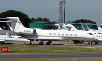 N709DW @ EGGW - G550 at Luton - by Terry Fletcher