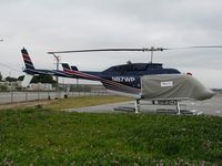 N87WP @ SQL - 1992 Bell 206-L4with cover @ San Carlos, CA - by Steve Nation