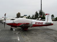 N1164G @ PAO - 1982 Mooney Aircraft Corp. M20K with fake owl on prop (wonder if it works?!) @ Palo Alto, CA - by Steve Nation