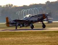 N51HR @ LCK - Dakota Kid's back lit vapor rings - by J.G. Handelman