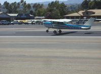 N704SL @ SZP - 1976 Cessna 150M, Continental O-200 100 Hp, landing Rwy 22 - by Doug Robertson