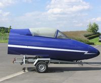 XF522 @ EGBT - Nose section of Hunter XF522 in Blue Diamonds colours - by Simon Palmer