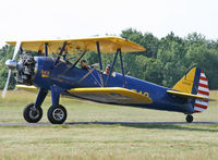 N65543 @ N51 - A classic 1941 Kaydet joins the crowd at the Summer Solstice festival at Solberg Airport. - by Daniel L. Berek