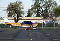 N3587S @ SAC - 1963 Cessna 172E with covr @ Sacramento Exec Airport, CA - by Steve Nation